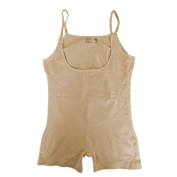Empetua Other - Empetua Open Bust Boyshort Bodysuit Beige Shapewear 3XL 73005 New